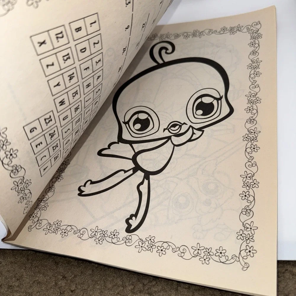 Littlest Pet Shop Coloring & Activity  Book 2007 Crayons HTF Rare LPS